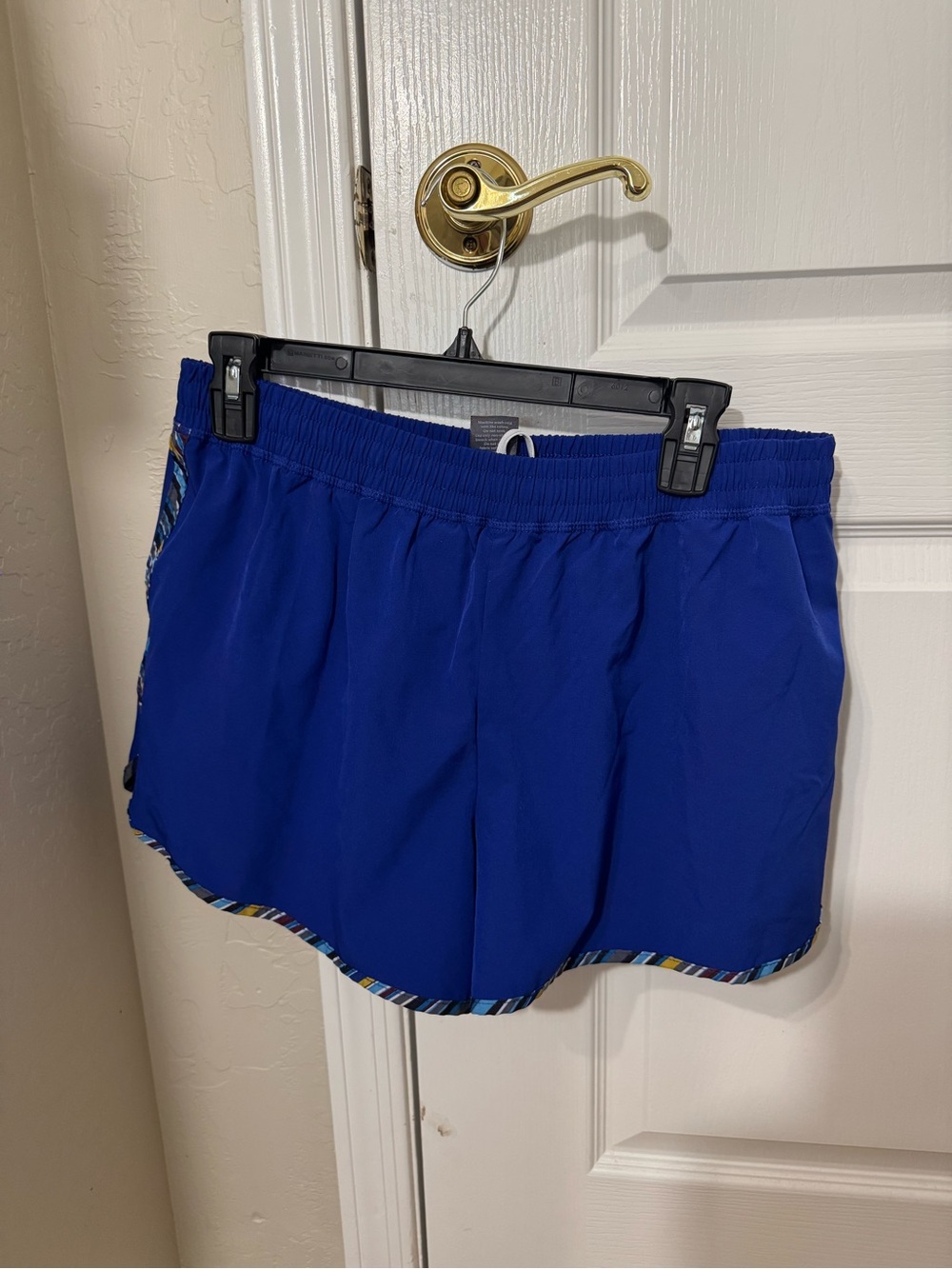 Champion Blue Athletic Shorts with Multicolor Trim